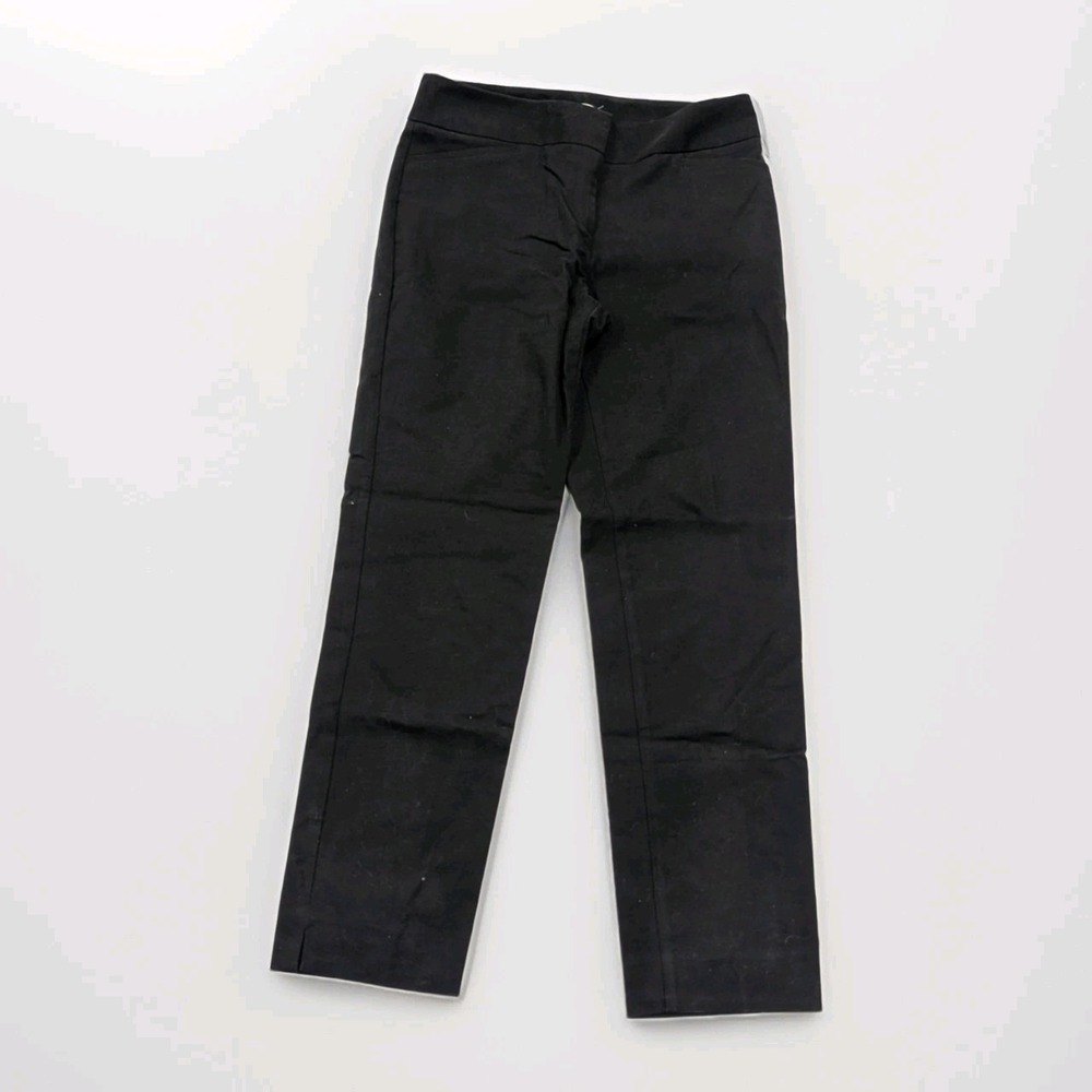 Quiet Luxury Talbots Black Slim Ankle Dress Pants Office Chic Size 10 Minimalist